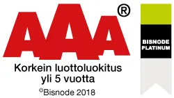 AAA Korkein luottoluokitus yli 5 vuotta -logo